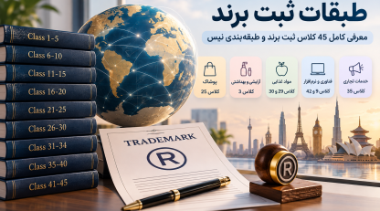 معرفی 45 کلاس ثبت برند